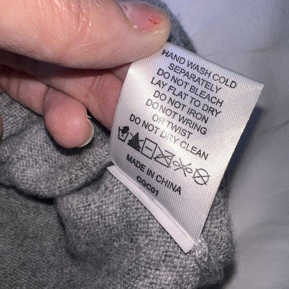 Quince Hoodie Women's Size M Gray 100% Cashmere Full-Zip Sweater Casual Travel - Picture 10 of 14